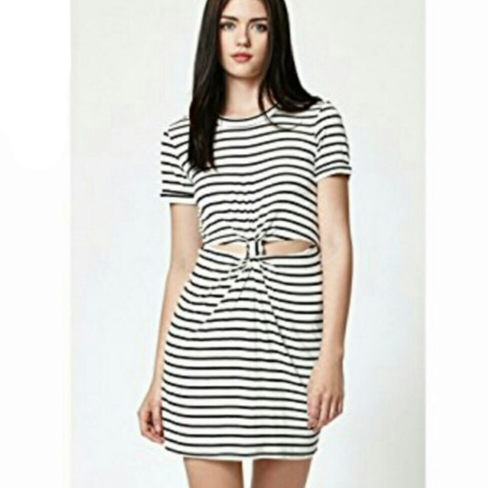 Kendall & Kylie Striped Knot Dress Size S